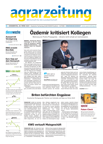 Cover of Volume: agrarzeitung Volume 79 (2024), Edition 13