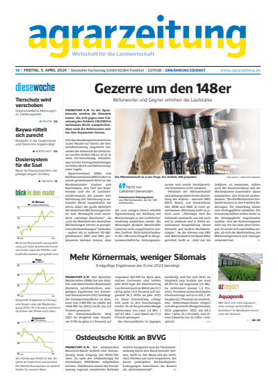 Cover of Volume: agrarzeitung Volume 79 (2024), Edition 14