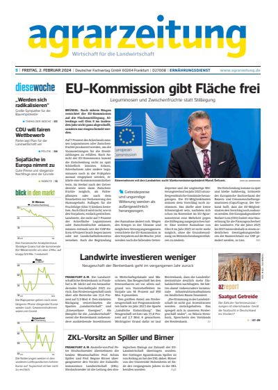 Cover der Ausgabe: agrarzeitung Jahrgang 79 (2024), Heft 5