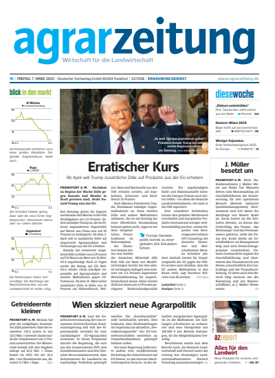 Cover der Ausgabe: agrarzeitung Jahrgang 80 (2025), Heft 10
