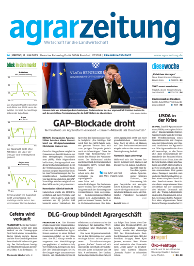Cover of Volume: agrarzeitung Volume 80 (2025), Edition 24