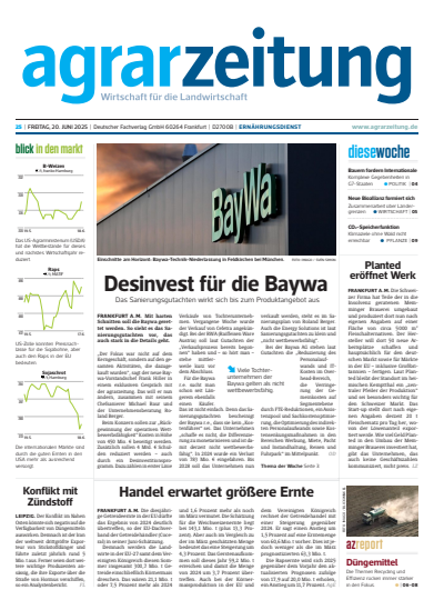 Cover of Volume: agrarzeitung Volume 80 (2025), Edition 25