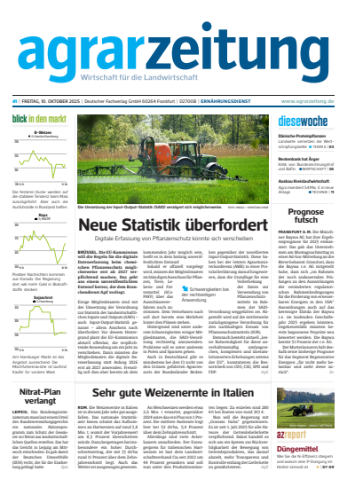 Cover der Ausgabe: agrarzeitung Jahrgang 80 (2025), Heft 41