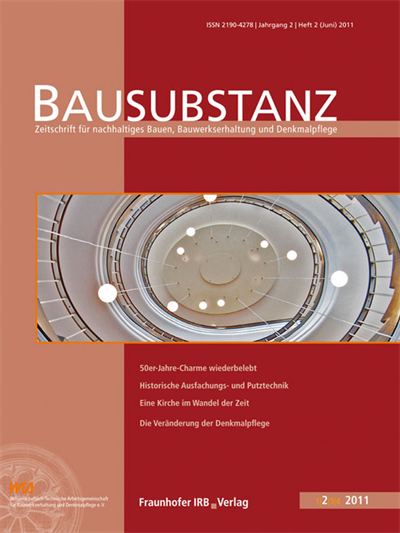 Cover der Ausgabe: Bausubstanz Jahrgang 2 (2011), Heft 2