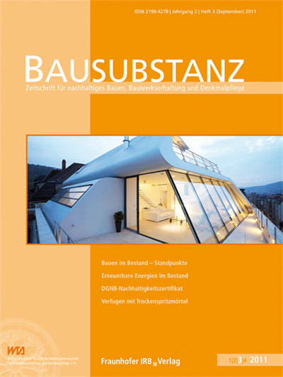 Cover der Ausgabe: Bausubstanz Jahrgang 2 (2011), Heft 3