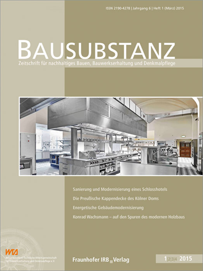 Cover der Ausgabe: Bausubstanz Jahrgang 6 (2015), Heft 1