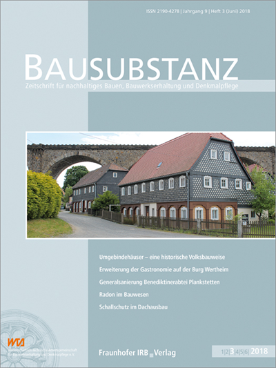 Cover der Ausgabe: Bausubstanz Jahrgang 9 (2018), Heft 3