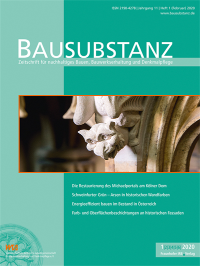 Cover der Ausgabe: Bausubstanz Jahrgang 11 (2020), Heft 1