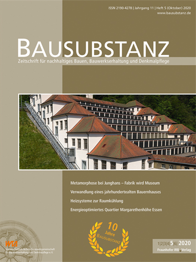 Cover der Ausgabe: Bausubstanz Jahrgang 11 (2020), Heft 5