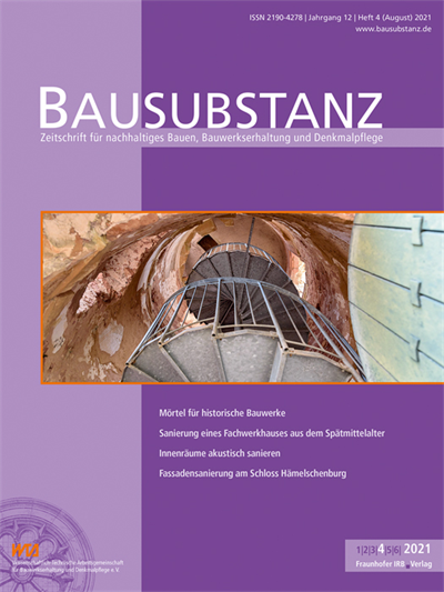 Cover der Ausgabe: Bausubstanz Jahrgang 12 (2021), Heft 4