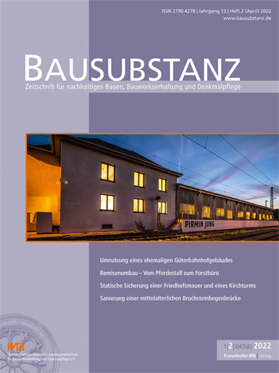 Cover der Ausgabe: Bausubstanz Jahrgang 13 (2022), Heft 2