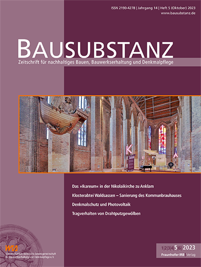 Cover der Ausgabe: Bausubstanz Jahrgang 14 (2023), Heft 5