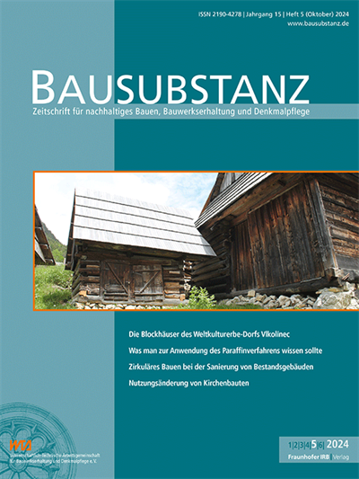 Cover der Ausgabe: Bausubstanz Jahrgang 15 (2024), Heft 5