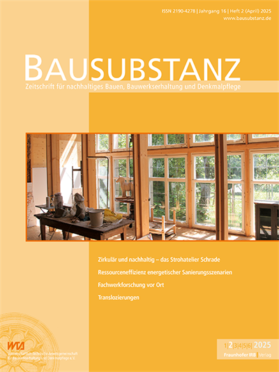 Cover der Ausgabe: Bausubstanz Jahrgang 16 (2025), Heft 2