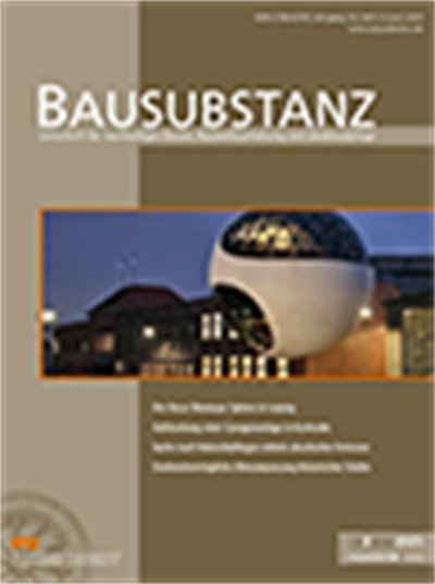 Cover der Ausgabe: Bausubstanz Jahrgang 16 (2025), Heft 3