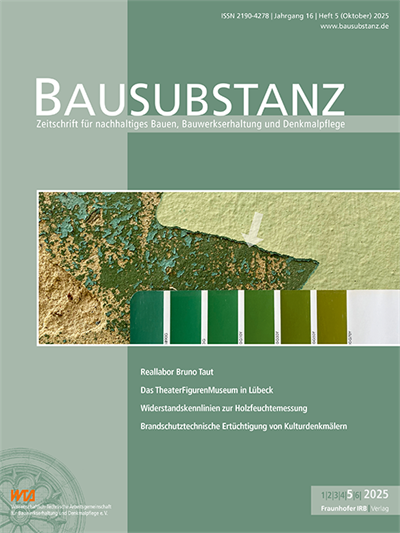 Cover der Ausgabe: Bausubstanz Jahrgang 16 (2025), Heft 5