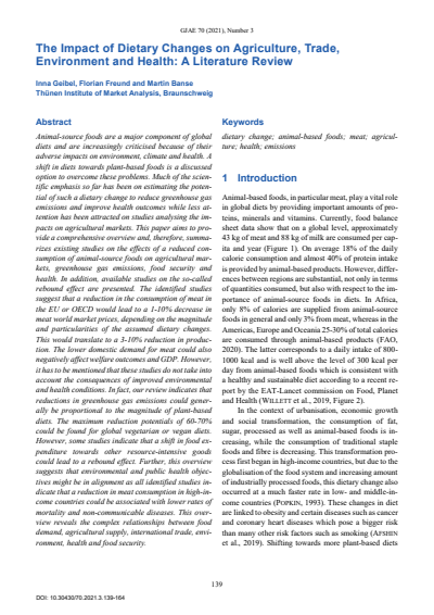 Cover der Ausgabe: GJAE - German Journal of Agricultural Economics Jahrgang 70 (2021), Heft 03