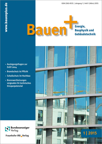 Cover der Ausgabe: Bauen+ Jahrgang 1 (2015), Heft 1