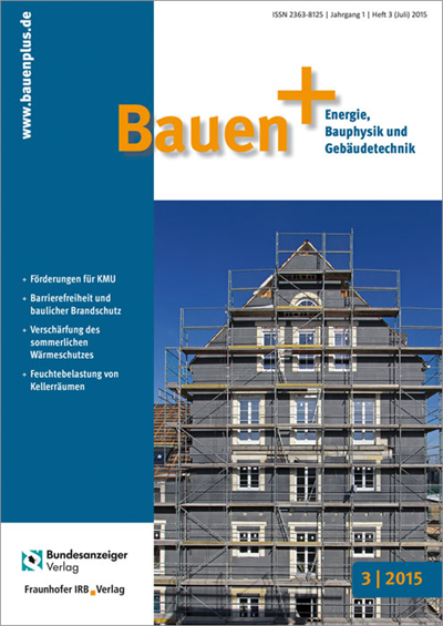 Cover der Ausgabe: Bauen+ Jahrgang 1 (2015), Heft 3