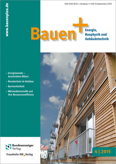 Cover der Ausgabe: Bauen+ Jahrgang 1 (2015), Heft 4