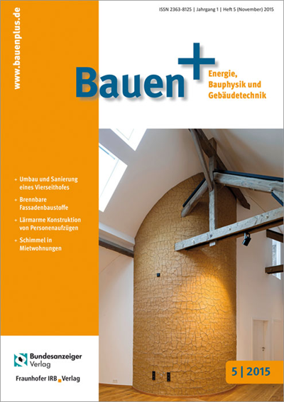 Cover der Ausgabe: Bauen+ Jahrgang 1 (2015), Heft 5