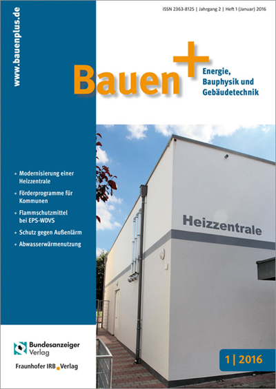 Cover der Ausgabe: Bauen+ Jahrgang 2 (2016), Heft 1