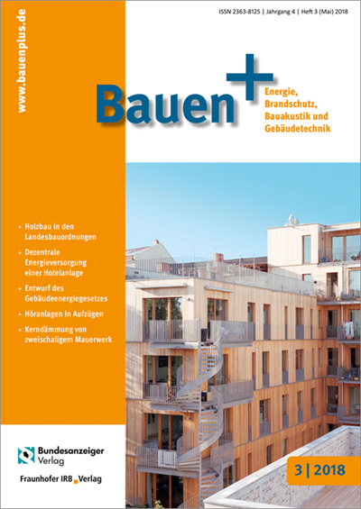 Cover der Ausgabe: Bauen+ Jahrgang 4 (2018), Heft 3