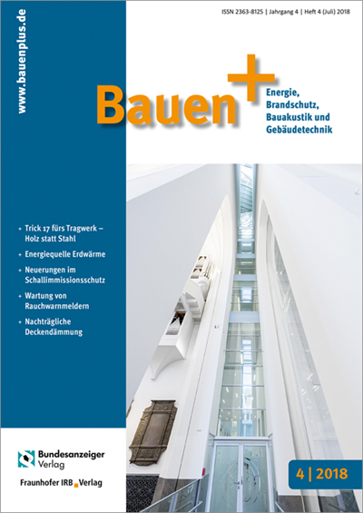Cover der Ausgabe: Bauen+ Jahrgang 4 (2018), Heft 4
