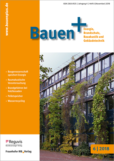 Cover der Ausgabe: Bauen+ Jahrgang 4 (2018), Heft 6