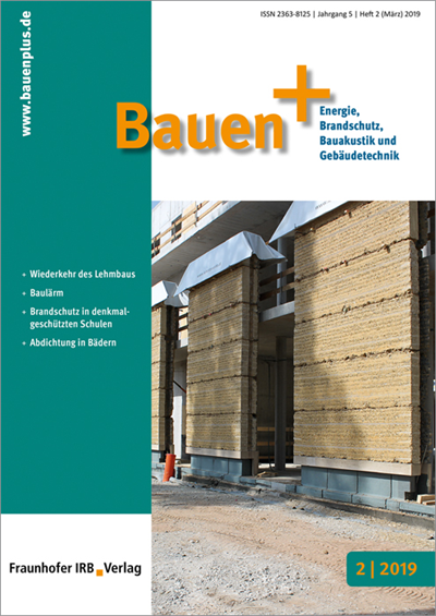 Cover der Ausgabe: Bauen+ Jahrgang 5 (2019), Heft 2