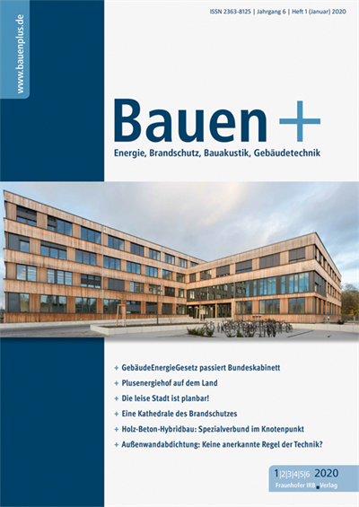 Cover der Ausgabe: Bauen+ Jahrgang 6 (2020), Heft 1