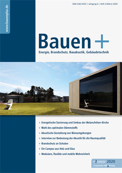 Cover der Ausgabe: Bauen+ Jahrgang 6 (2020), Heft 2