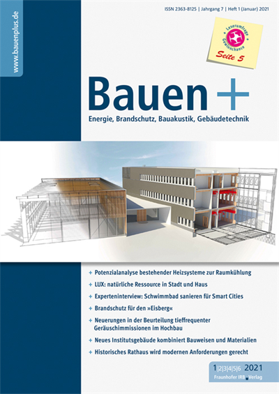 Cover der Ausgabe: Bauen+ Jahrgang 7 (2021), Heft 1