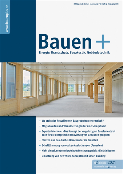 Cover der Ausgabe: Bauen+ Jahrgang 7 (2021), Heft 2