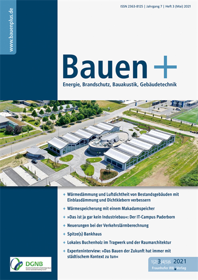 Cover der Ausgabe: Bauen+ Jahrgang 7 (2021), Heft 3