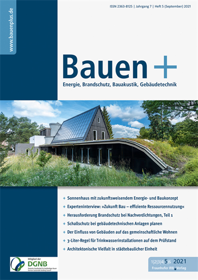 Cover der Ausgabe: Bauen+ Jahrgang 7 (2021), Heft 5