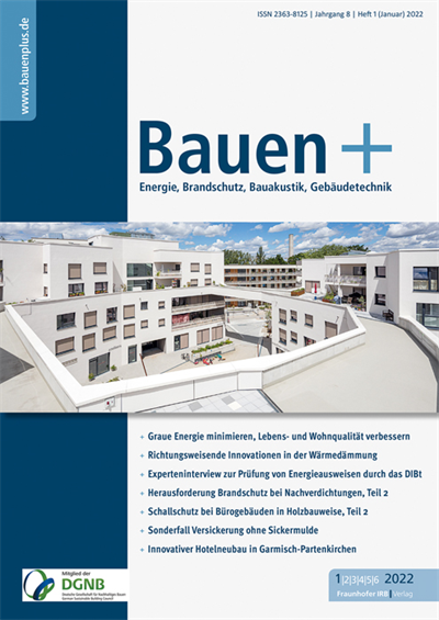 Cover der Ausgabe: Bauen+ Jahrgang 8 (2022), Heft 1