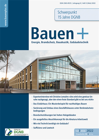 Cover der Ausgabe: Bauen+ Jahrgang 8 (2022), Heft 3