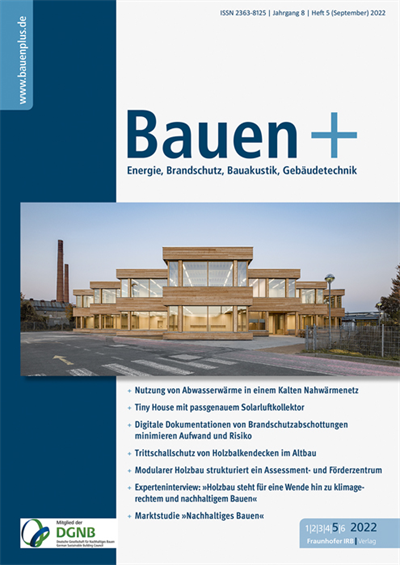 Cover der Ausgabe: Bauen+ Jahrgang 8 (2022), Heft 5