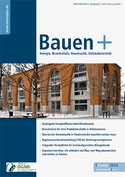 Cover der Ausgabe: Bauen+ Jahrgang 9 (2023), Heft 1