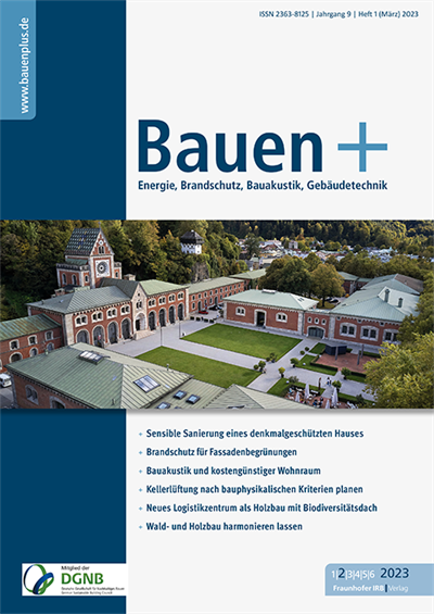 Cover der Ausgabe: Bauen+ Jahrgang 9 (2023), Heft 2