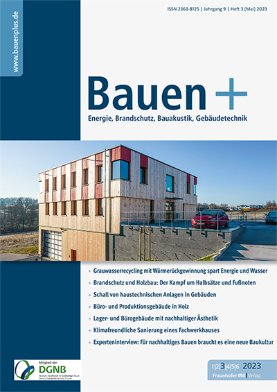 Cover der Ausgabe: Bauen+ Jahrgang 9 (2023), Heft 3
