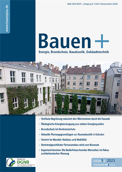 Cover der Ausgabe: Bauen+ Jahrgang 9 (2023), Heft 5
