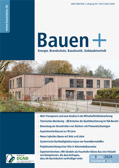 Cover der Ausgabe: Bauen+ Jahrgang 10 (2024), Heft 3