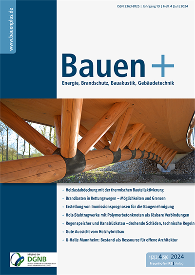 Cover der Ausgabe: Bauen+ Jahrgang 10 (2024), Heft 4