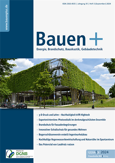 Cover der Ausgabe: Bauen+ Jahrgang 10 (2024), Heft 5