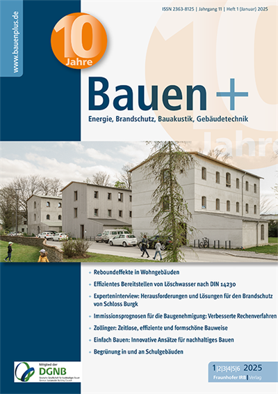 Cover der Ausgabe: Bauen+ Jahrgang 11 (2025), Heft 1