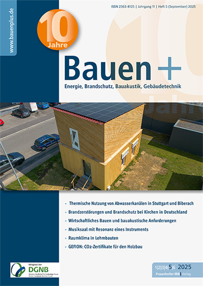 Cover der Ausgabe: Bauen+ Jahrgang 11 (2025), Heft 5