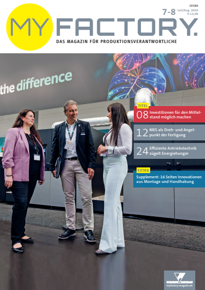 Cover der Ausgabe: MY FACTORY Jahrgang 65 (2024), Heft 07-08