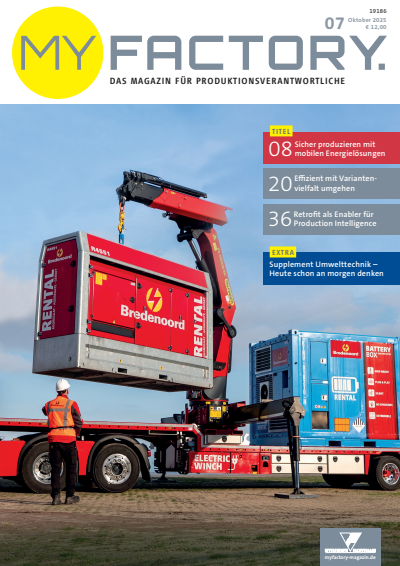 Cover der Ausgabe: MY FACTORY Jahrgang 66 (2025), Heft 07